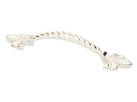 UZ-ROYAL3-96-10-03 Ручка GTV ROYAL3 C=96мм, белый/золото <25>