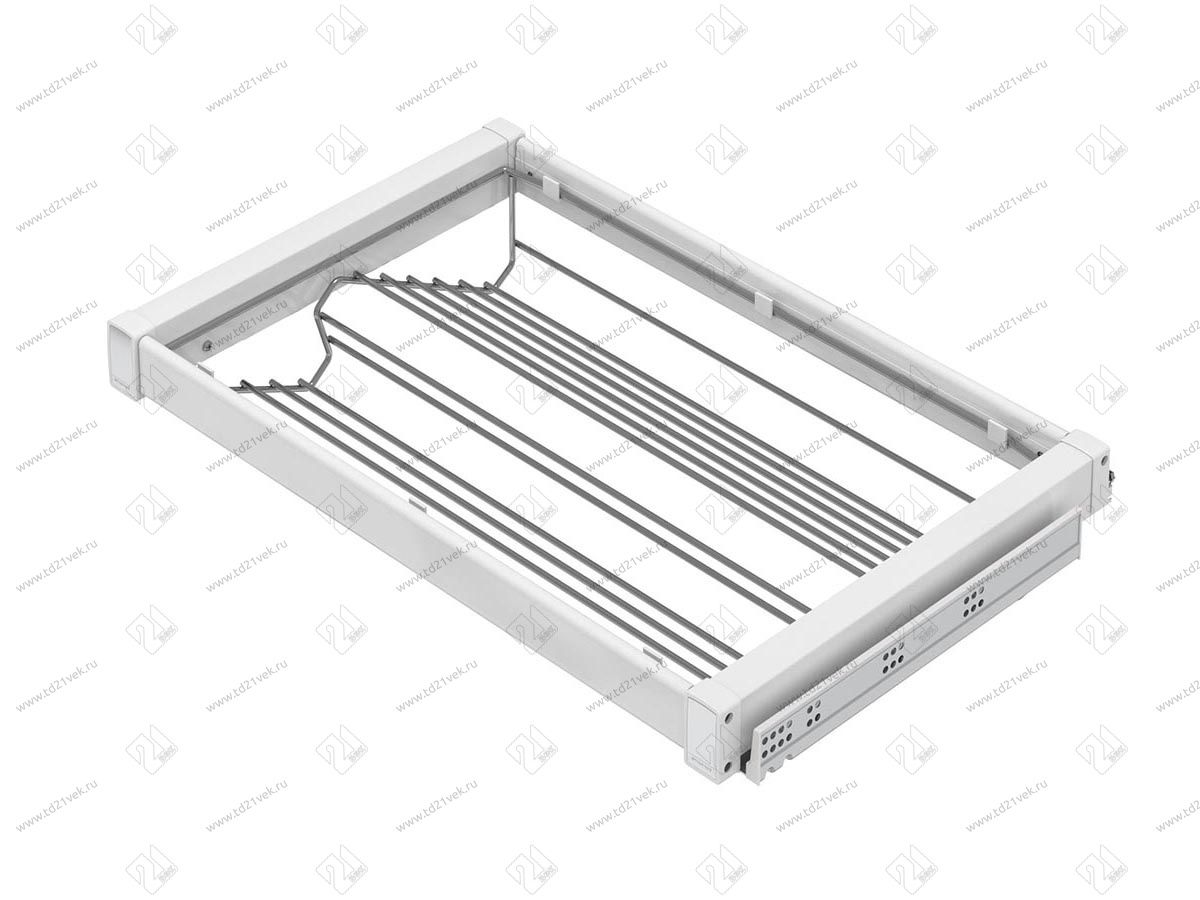 S-6731-W Выдвижная обувница в базу 600 мм, Starax, (560-590х475х150 мм), хром 2