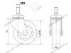 Опора колесная 312 нагрузка - 40 кг d=50, h=70 <100> превью 2