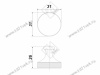 RC287BL.4 Ручка-кнопка, черный матовый <40> превью 4