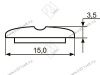 Декор "Sal-M10" <15мм>(золото) sari <125/500> превью 2