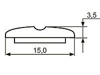 Декор "Sal-M10" <15мм>(золото) sari <125/500>