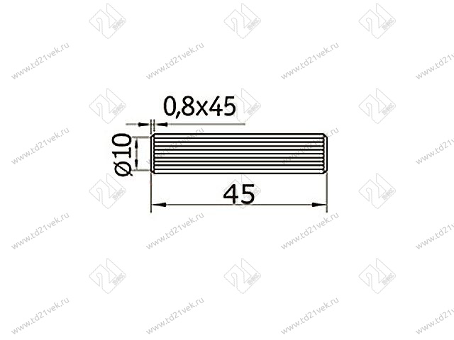 Шкант деревянный (10*45) Бук <8000> (коробка) 2