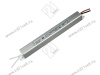 06.800.01.340 Блок питания стаб. напр. для LED, 12В, (max 60Вт), IP20, вх.180-260В, с защ. от КЗ, алюм. корп 312х18х18мм, провод 25см превью 1