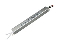 06.800.01.340 Блок питания стаб. напр. для LED, 12В, (max 60Вт), IP20, вх.180-260В, с защ. от КЗ, алюм. корп 312х18х18мм, провод 25см