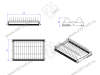 S-5171-A-16 Посудосушитель двойной с 1 поддоном (антрацит), ширина 450 мм (410х295-345) <1> превью 3
