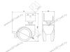 Опора колесная 566 нагрузка - 40 кг d=50, h=68 <100> превью 2