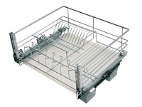 KRS03/1/3/600 Выдвижная корзина-сушка с поддоном в нижнюю базу 600 мм с доводчиком <2>