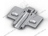 10265854(Y) Ответная планка дист-5 мм (H=0мм), MASTER / IMPRO / INVO (с евровинтом 6,3х14) (pack) <200> превью 1
