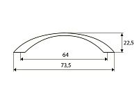 Скоба "Оскар" 5002-13/64 тонкая (белая)<200/1600>