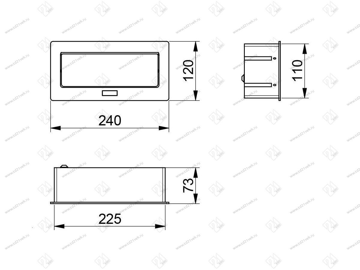 AE-PBSUC2GS-10 настольный уд-ль, встраиваемый soft(2х220 schucko,2хusb 2,1a,кабель 1,5м, белый) <1> 3