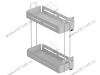 S-2444-UB-W Бутылочница Starax Unique Box, 2-х.ярусная, шир. 250 (203х475х525) направляющие Blum Tandem, выдвижение полное, правая, белая превью 2
