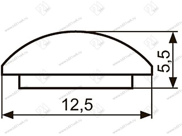 Декор "Sal-M 5" <12,5мм>(хром) krom <100/400> 2