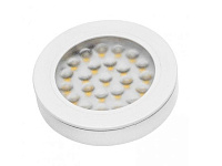 LD-VA24ZB-10 Светильник LED (накладной) VASCO бел.глянец, 12V DC, 1.7W, 24 SMD3528, холодный белый, MiniAmp