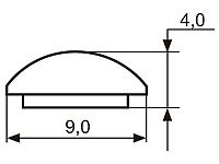 Декор "Sal-M 4" <9мм>(золото) sari <100/400>