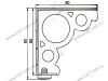 Опора КАПСАН КАХ 4602-0080-A01   80х80мм, Н=85мм (хром) <80> превью 2