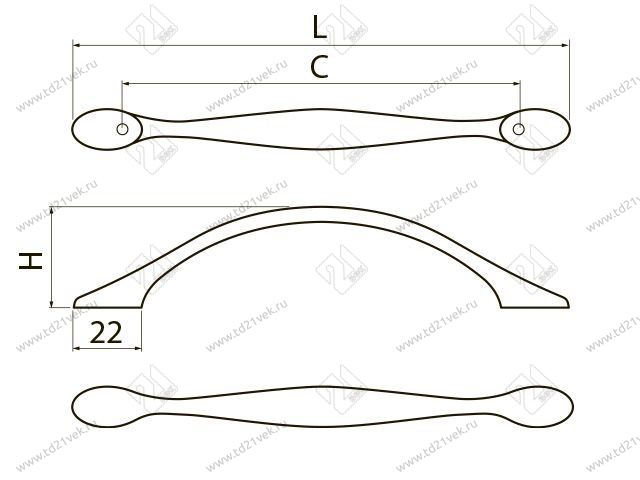 UZ-CAMAI-96-10M  ручка мебельная  CAMAIO C=96 , цвет белый матовый <25> 2