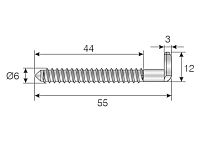 105-03-27-403 Крючок подвески Mesan d6*L55*H12мм сталь <500/1000>