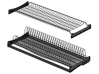 S-5159-A-16 Посудосушитель двойной с 1 поддоном (антрацит), ширина 600 мм (560х295-345) <1>