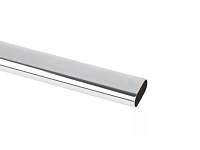 Штанга овальная 30*15*3000, (вес 0,91кг) хром <10>