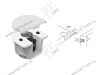 ACKRF016 Стяжка RAFFIX DUO d20*H12,5 мм с эксцентриком для плиты 16 мм, бежевая превью 4
