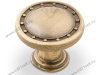 RK-06-27 BA (RK-006 BA) Ручка-кнопка, диам. 27 мм, бронза <100/500> превью 1
