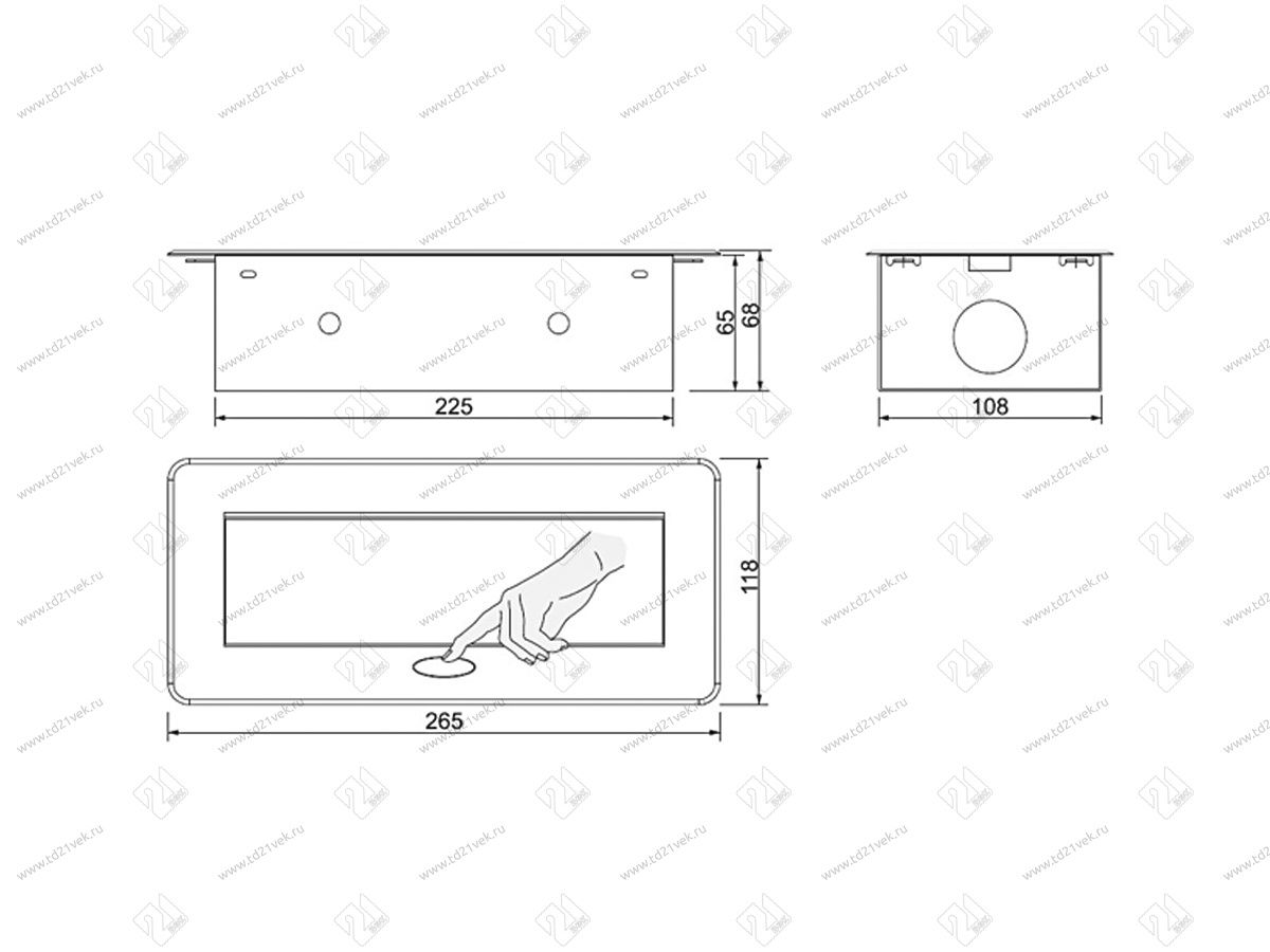 11.800.02.036 Блок роз.выдв.гориз,сер,роз-ки 2хEU;2xUSB3,0; 1xLAN;2xHDMI,265х118х66мм,каб. с вилк. 2м 3