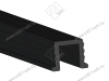 (30/60) Рельс верхний врезной 009 (PVC), черный,  20141300102 (3м) превью 1