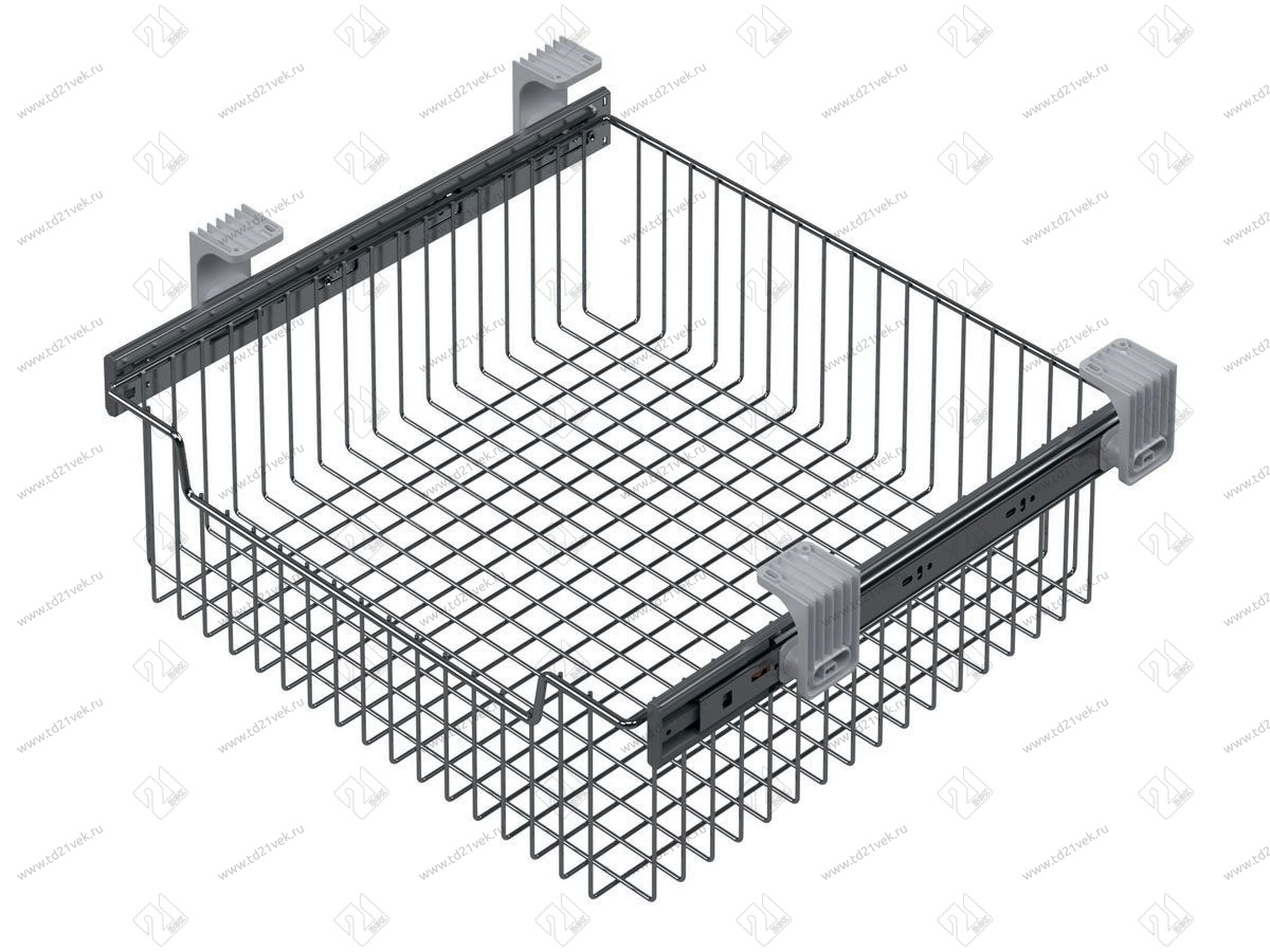 S-6351-C Выдвижная корзина в базу 400 мм, Starax, (355-375x465x180 мм), хром 2
