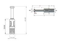 102-02-32-403 Дюбель Mesan Dufix L11/34мм d8мм (быстрый монтаж) <1000/4000>