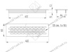 Решетка вентиляционная 480x60мм , (черный), VG-60484-20 <100> превью 2