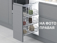 S-2242-C Бутылочница 250, Starax, 3-х ярусная, направляющие Blum Tandem, (205х470х635 мм), левая