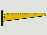 МК-19 Меб.кондуктор, угольник малый, шаг 25/50, L288, dвтулки 5мм <1>