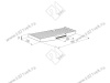 Полка для клавиатуры, серая, пластик, сталь SK-027-80 <1/10> превью 2