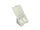 102-07-02-302 Уголок Mesan пластиковый с крышкой (4 самореза), белый <500/3000>