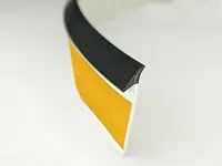 Уплотнительный силиконовый плинтус для столешницы XSTAR FIX со скотчем, 1 бобина 5м, черный