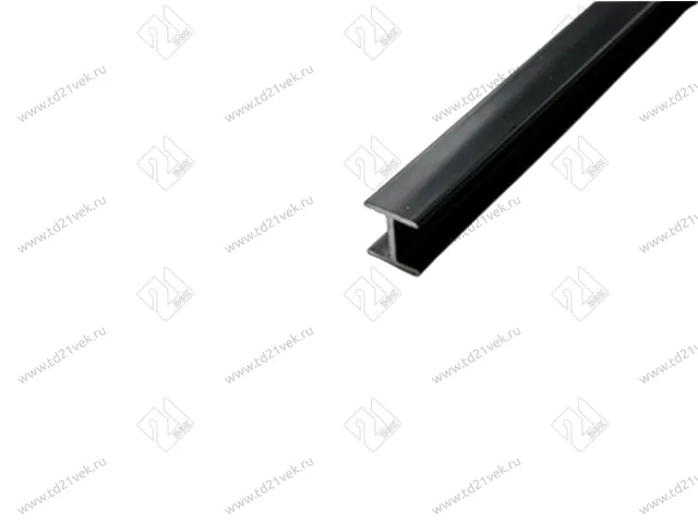 Планка ЧЕРНАЯ щелевая алюм. для стеновых панелей 6 мм (H) 1060  L=600 <100>